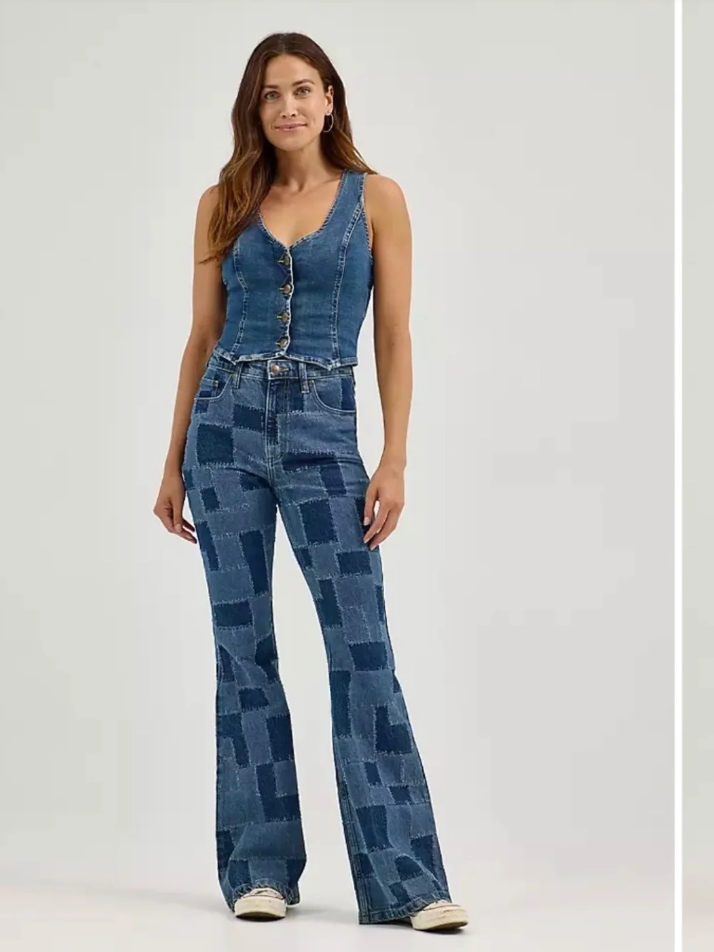 Lee patchwork flare jeans - Picture 3 of 5